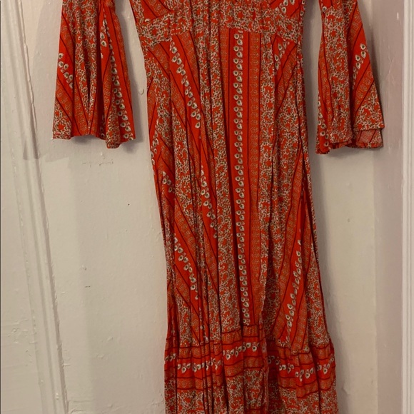 Orange Pattern Dress - Picture 8 of 8